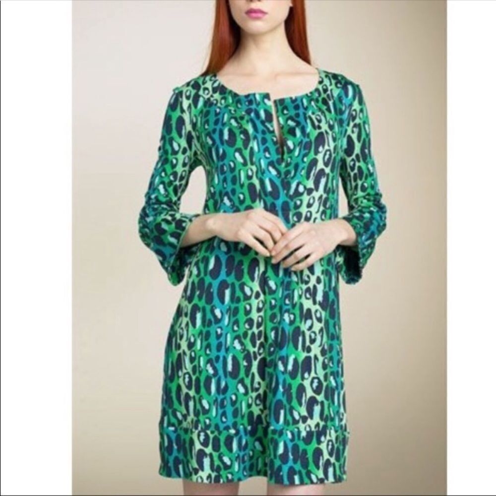 Diane‎ Von Furstenburg Cheetah Silk Dress XS Sheath A line flattering leopard